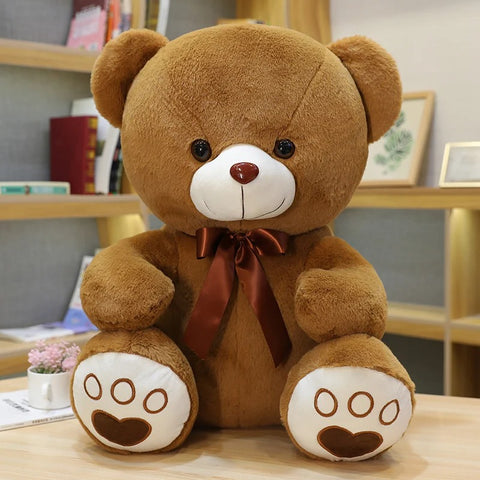 High Quality 35/50/60CM 5 Colors Lovely Bow-Knot Teddy Bear Doll Stuffed Animal Bear Plush Toys Birthday Baby Gift | Dollibery