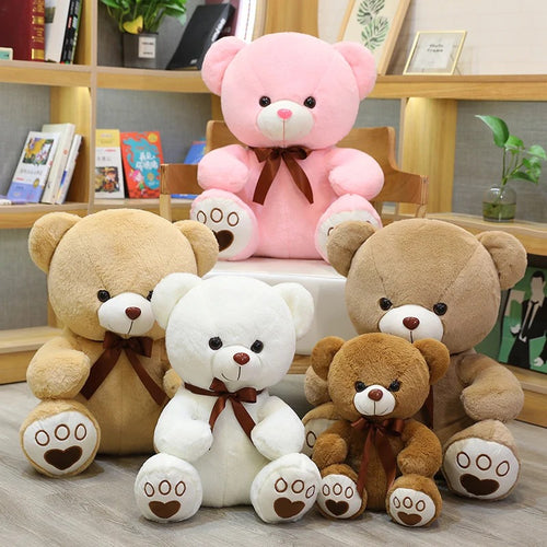 High Quality 35/50/60CM 5 Colors Lovely Bow-Knot Teddy Bear Doll Stuffed Animal Bear Plush Toys Birthday Baby Gift | Dollibery